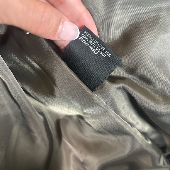 LL. Bean brown wool faux fur lined cuffs and hooded full length coat - Picture 8 of 13